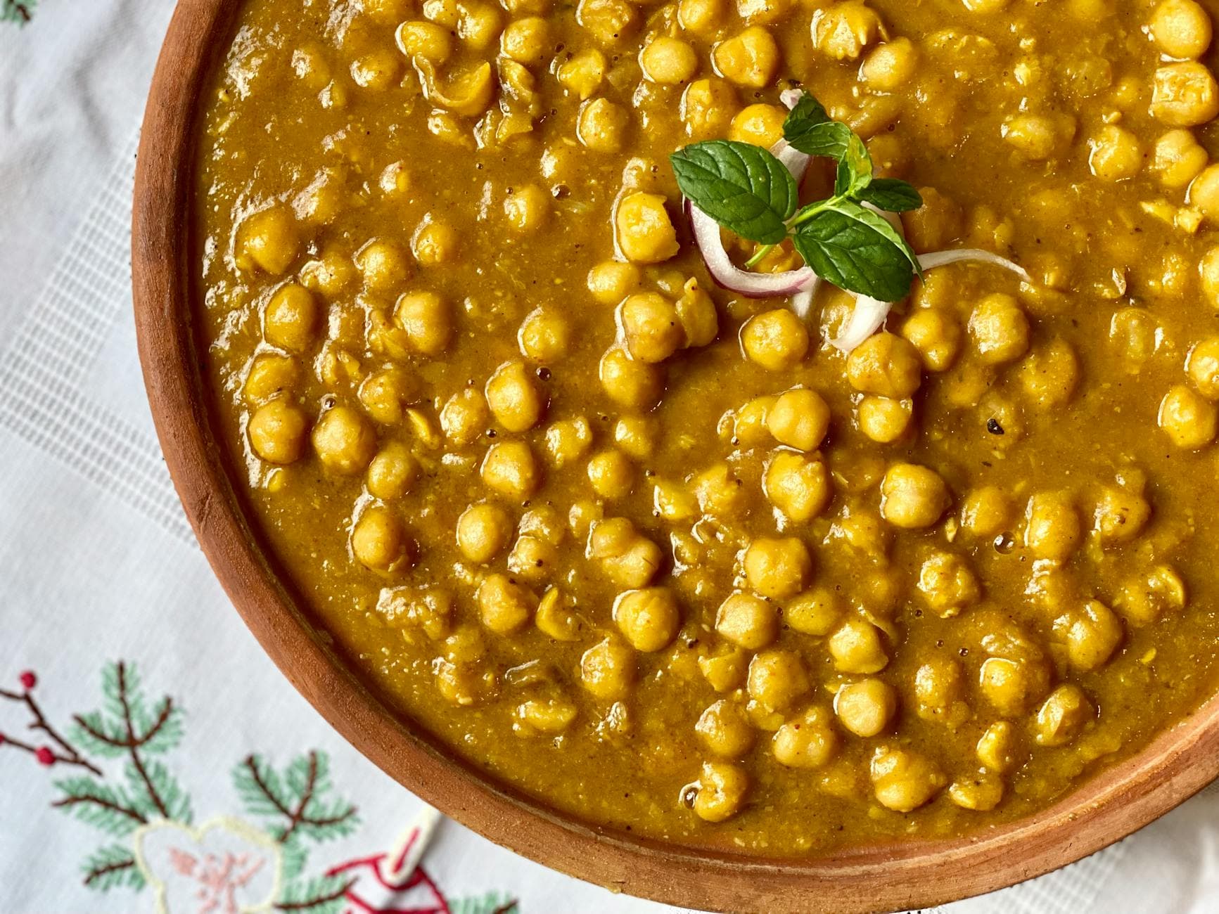 Curry de garbanzos y coco: cremoso, especiado, adictivo